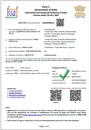 FSSAI Certification